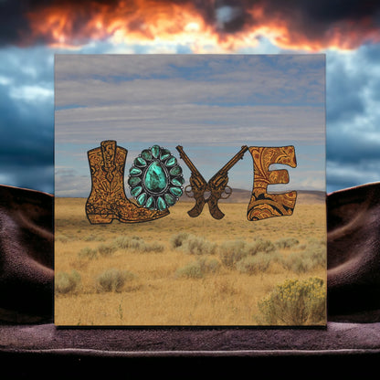 "Western Love" Wall Art - Weave Got Gifts - Unique Gifts You Won’t Find Anywhere Else!