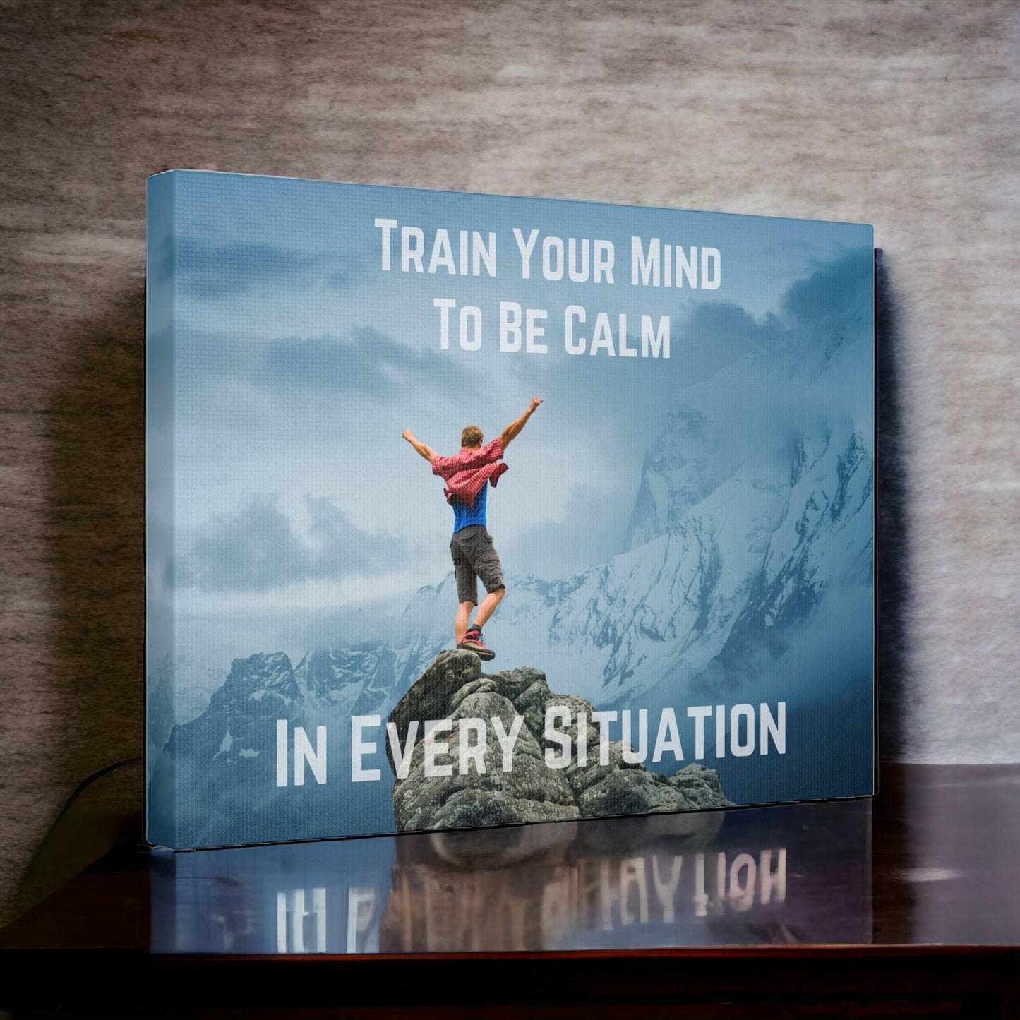 "Train Your Mind To Be Calm" Wall Art - Weave Got Gifts - Unique Gifts You Won’t Find Anywhere Else!