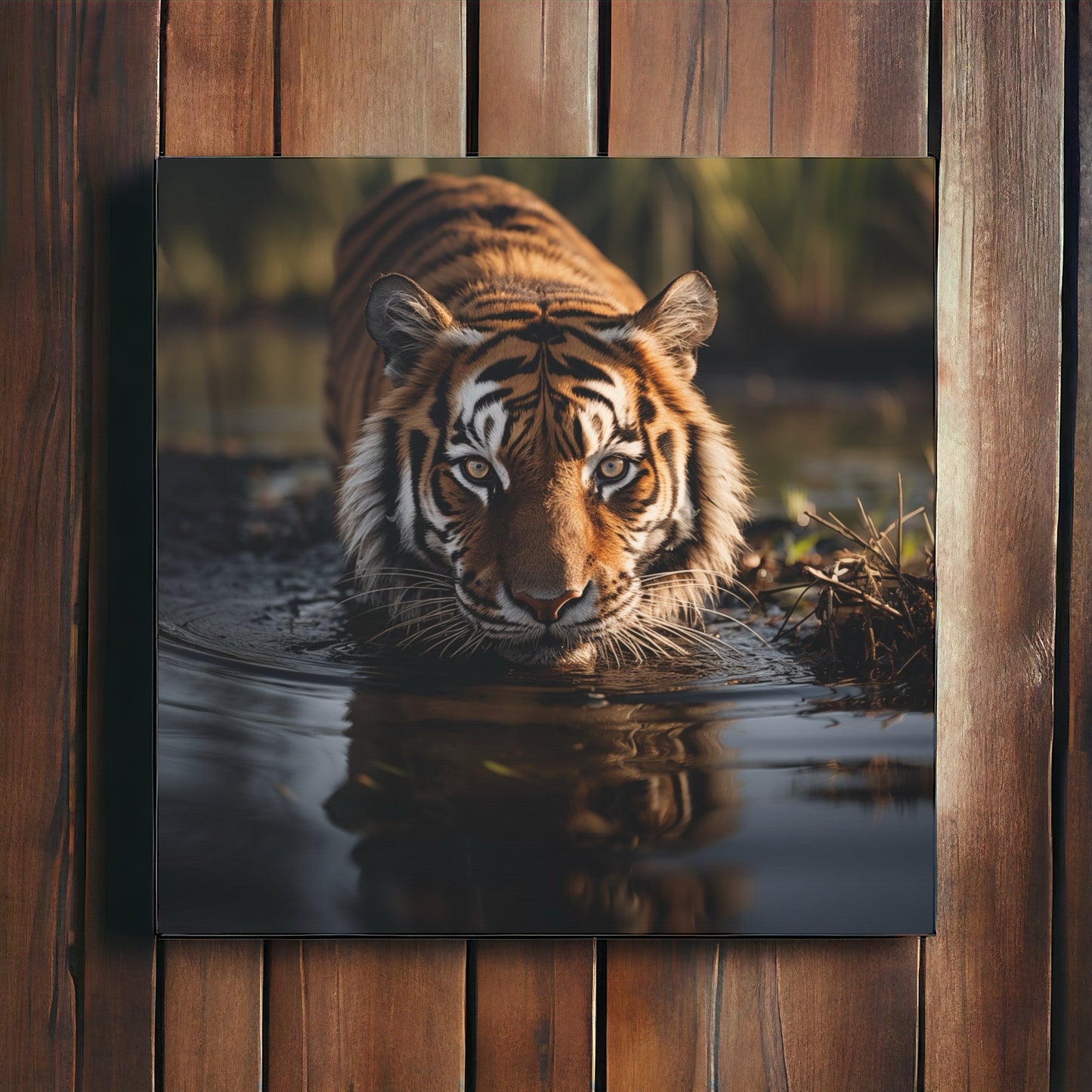 "Wild Tiger Hunting" Wall Art - Weave Got Gifts - Unique Gifts You Won’t Find Anywhere Else!