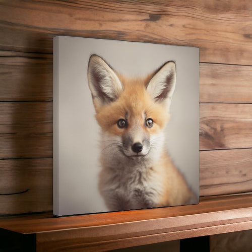 Baby Fox: Canvas Wall Art