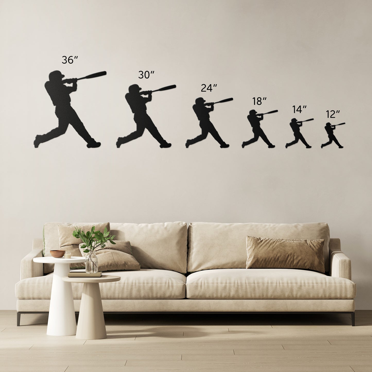 Baseball wall art idea for man cave or office
