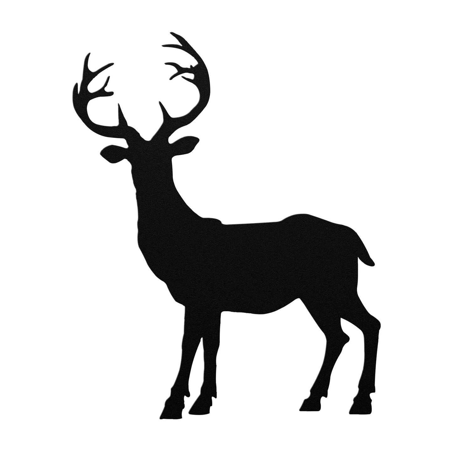 Steel cutout deer wall art for hunters
