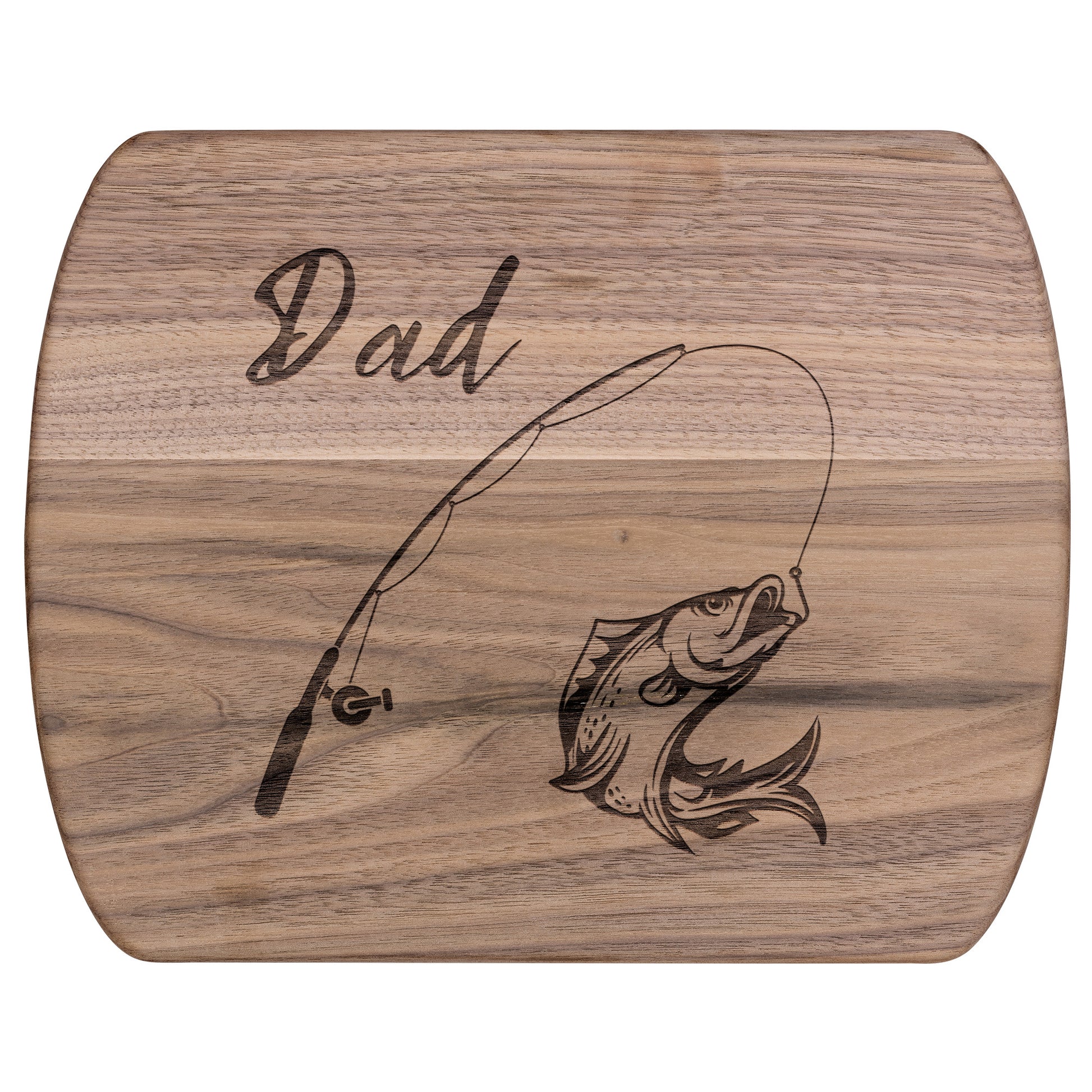 "Fishing Dad" Hardwood Cutting Board - Weave Got Gifts - Unique Gifts You Won’t Find Anywhere Else!