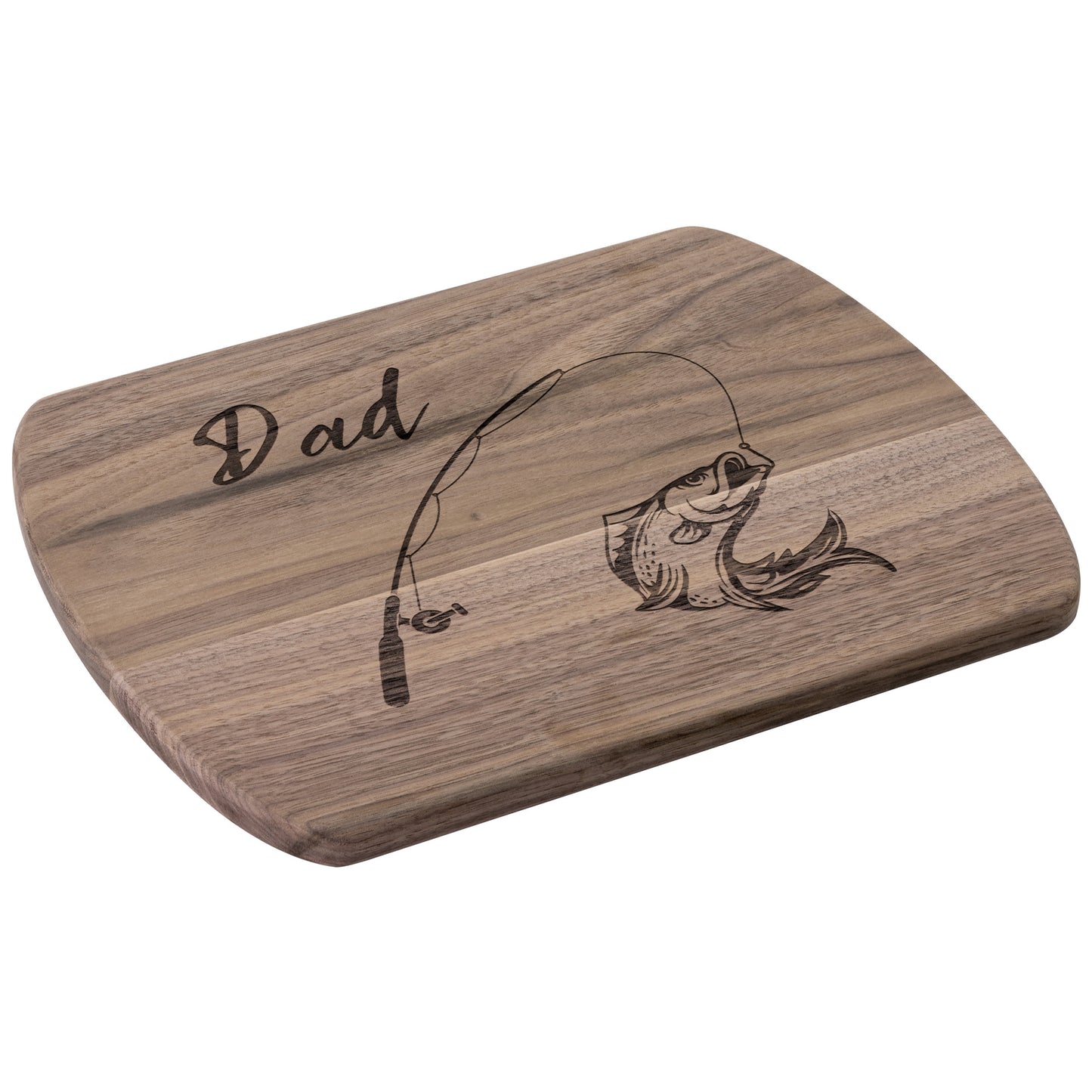"Fishing Dad" Hardwood Cutting Board - Weave Got Gifts - Unique Gifts You Won’t Find Anywhere Else!