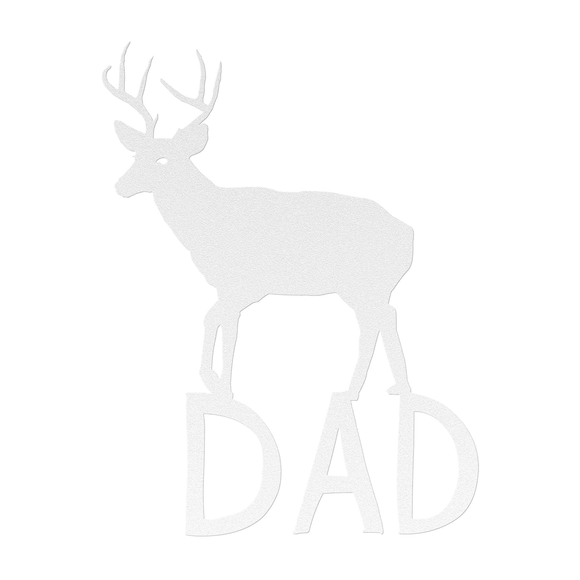 Standing deer on steel sign for Father’s Day gift
