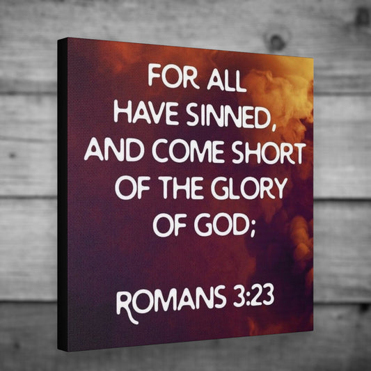 Romans 3:23 wall art
