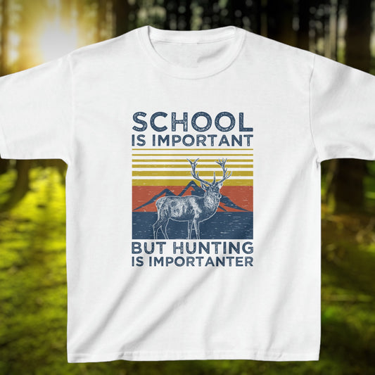 "Hunting Is Importanter" Kids Shirt - Weave Got Gifts - Unique Gifts You Won’t Find Anywhere Else!