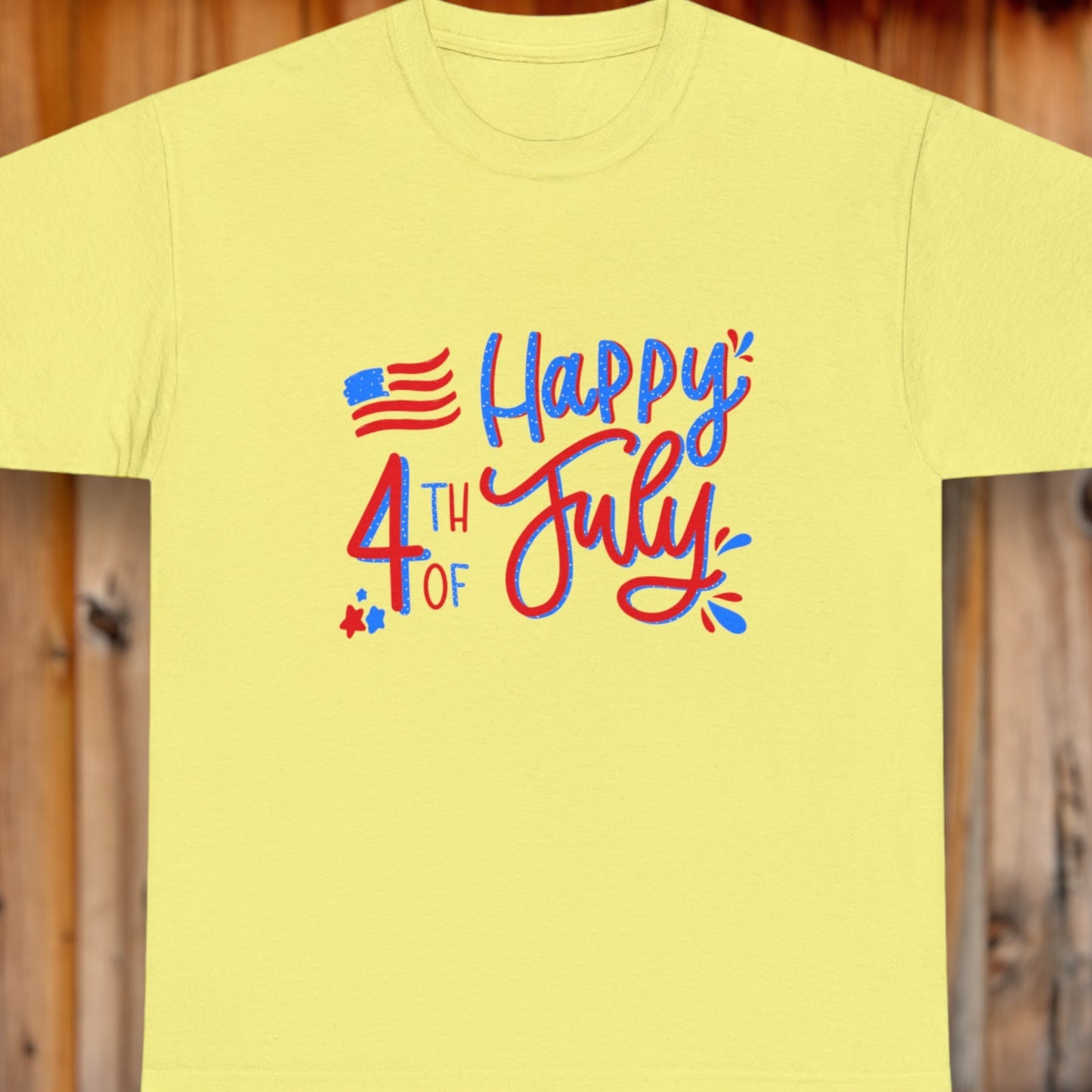 Patriotic t-shirt perfect for BBQs and fireworks celebrations
