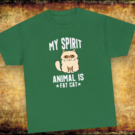 "Fat Cat Spirit Animal" T-Shirt - Weave Got Gifts - Unique Gifts You Won’t Find Anywhere Else!