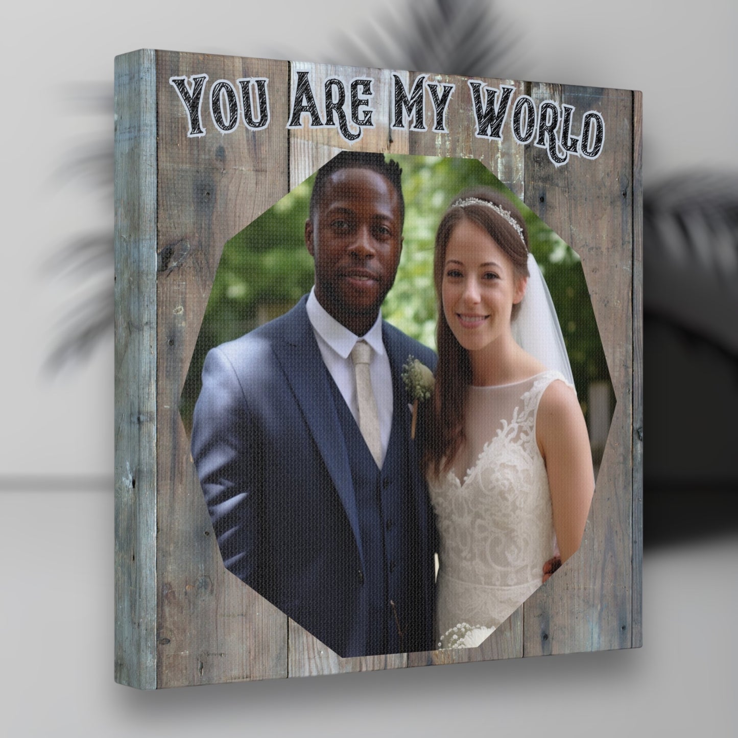 "You Are My World" Custom Photo Wall Art - Weave Got Gifts - Unique Gifts You Won’t Find Anywhere Else!