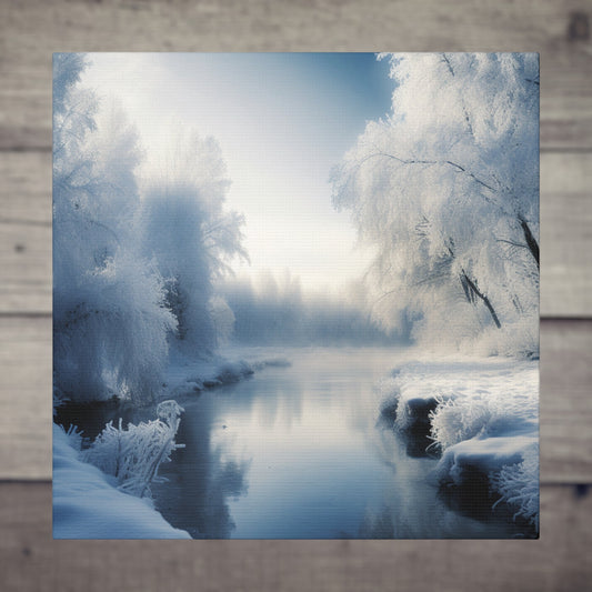 "Winter Wonderland By The Creek" Wall Art - Weave Got Gifts - Unique Gifts You Won’t Find Anywhere Else!