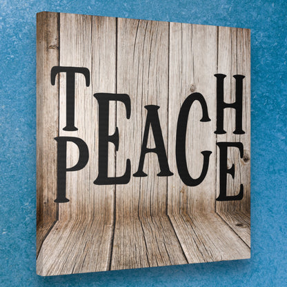 "Teach Peace" Rustic Wall Art - Weave Got Gifts - Unique Gifts You Won’t Find Anywhere Else!