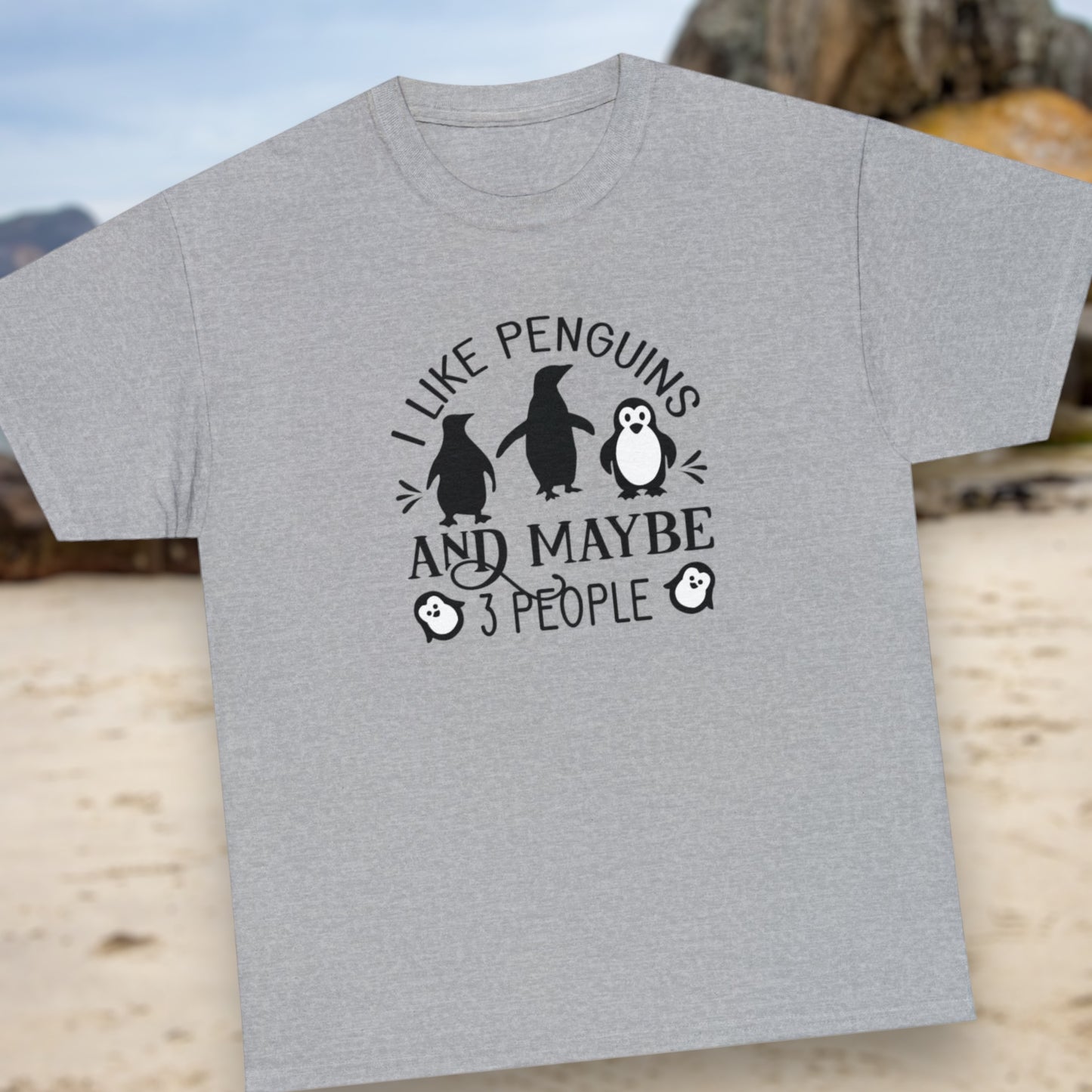 "I Like Penguins & Maybe 3 People" T-Shirt - Weave Got Gifts - Unique Gifts You Won’t Find Anywhere Else!