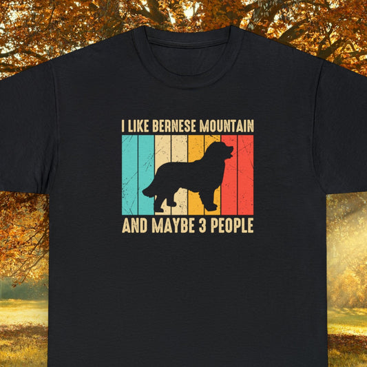 "Bernese Mountain Dog & 3 People" T-Shirt - Weave Got Gifts - Unique Gifts You Won’t Find Anywhere Else!