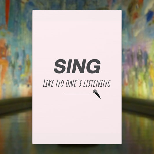 "Sing Like No One's Listening" Wall Art - Weave Got Gifts - Unique Gifts You Won’t Find Anywhere Else!