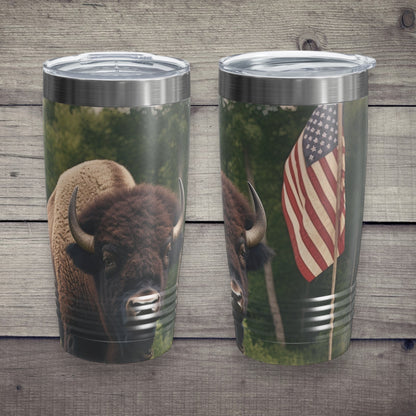 "American Buffalo" Stainless Steel Tumbler - Weave Got Gifts - Unique Gifts You Won’t Find Anywhere Else!