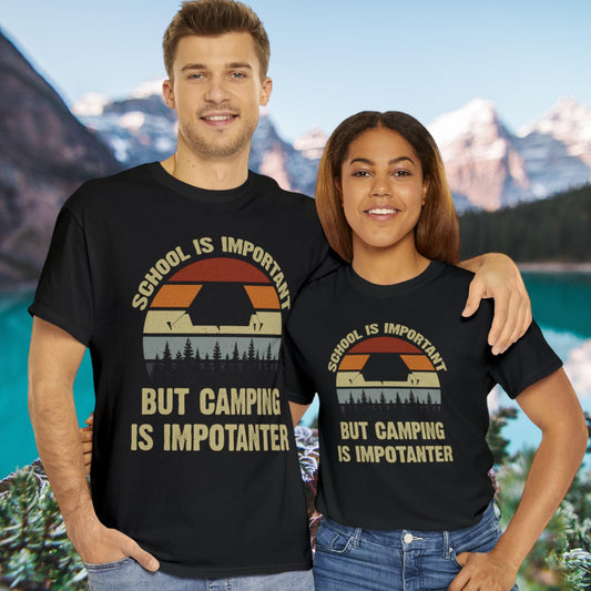 "Camping Is Importanter" T-Shirt - Weave Got Gifts - Unique Gifts You Won’t Find Anywhere Else!