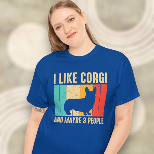 "I Like Corgi & Maybe 3 People" T-Shirt - Weave Got Gifts - Unique Gifts You Won’t Find Anywhere Else!