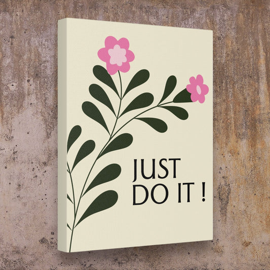 "Just Do It" Floral Wall Art - Weave Got Gifts - Unique Gifts You Won’t Find Anywhere Else!