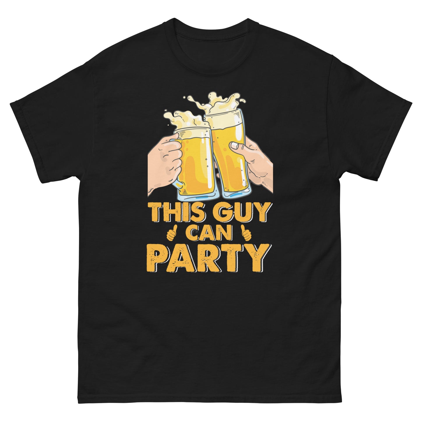 This Guy Can Party beer T-shirt for men
