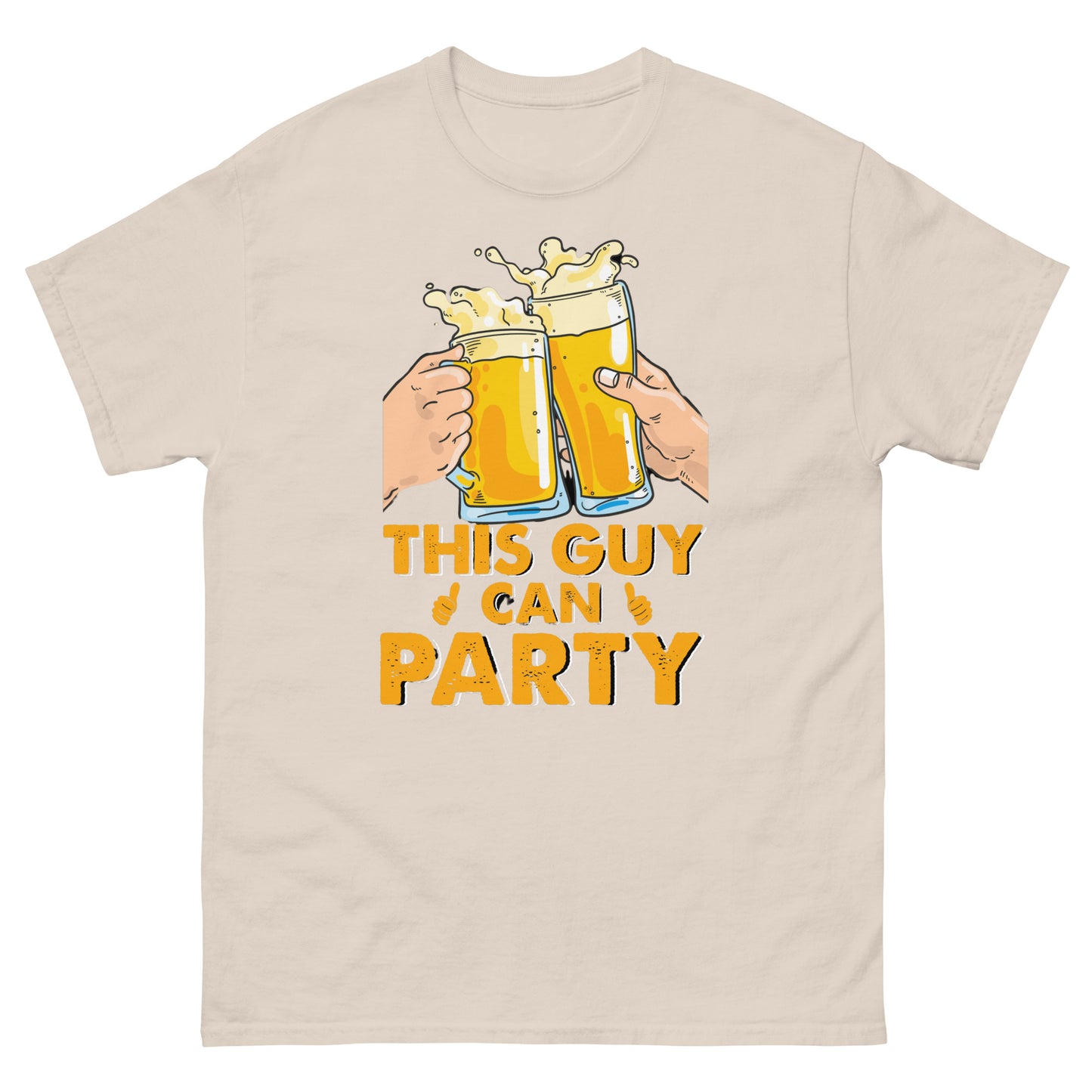 Fun beer men’s T-shirt for parties and BBQs
