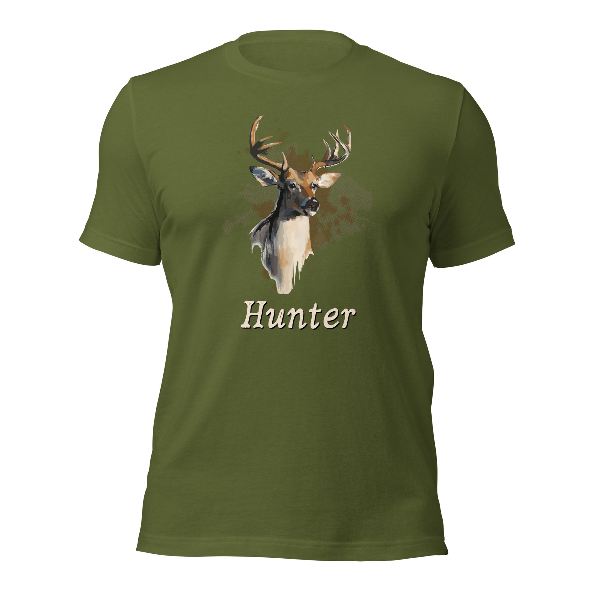 Buck deer antler graphic t-shirt for hunters
