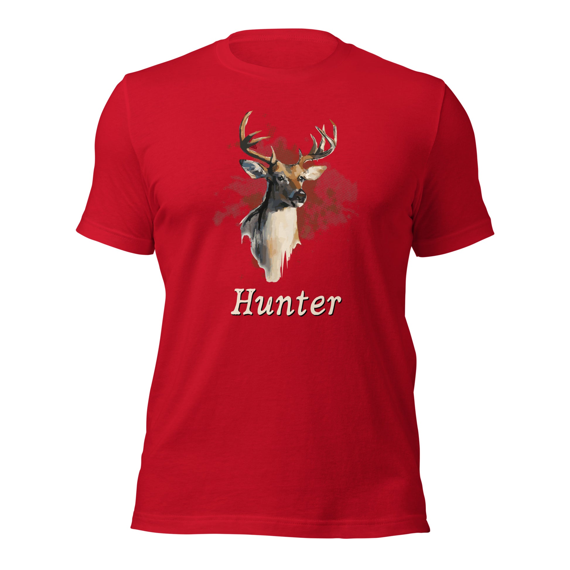 Hunting enthusiast shirt with buck design
