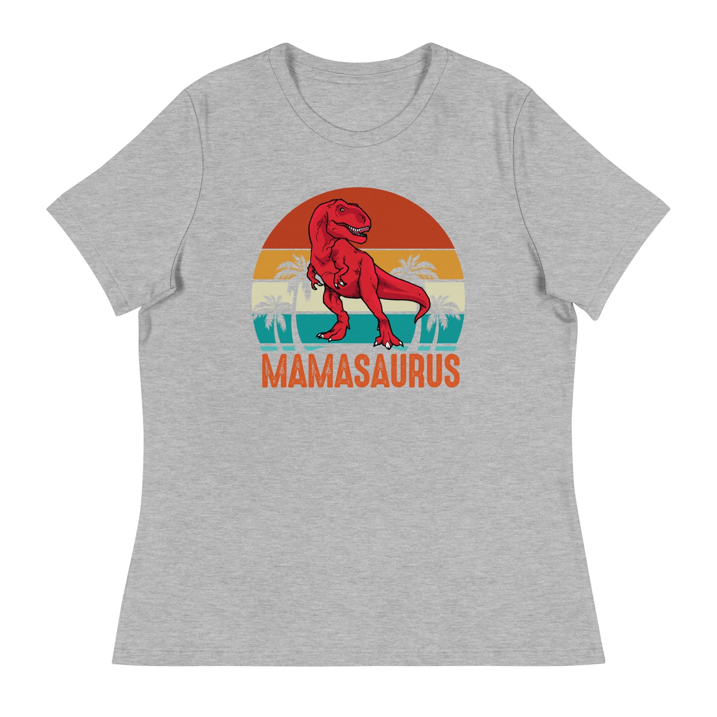 Comfortable Mamasaurus t-shirt with dinosaur design
