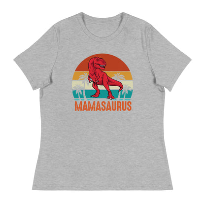 Comfortable Mamasaurus t-shirt with dinosaur design
