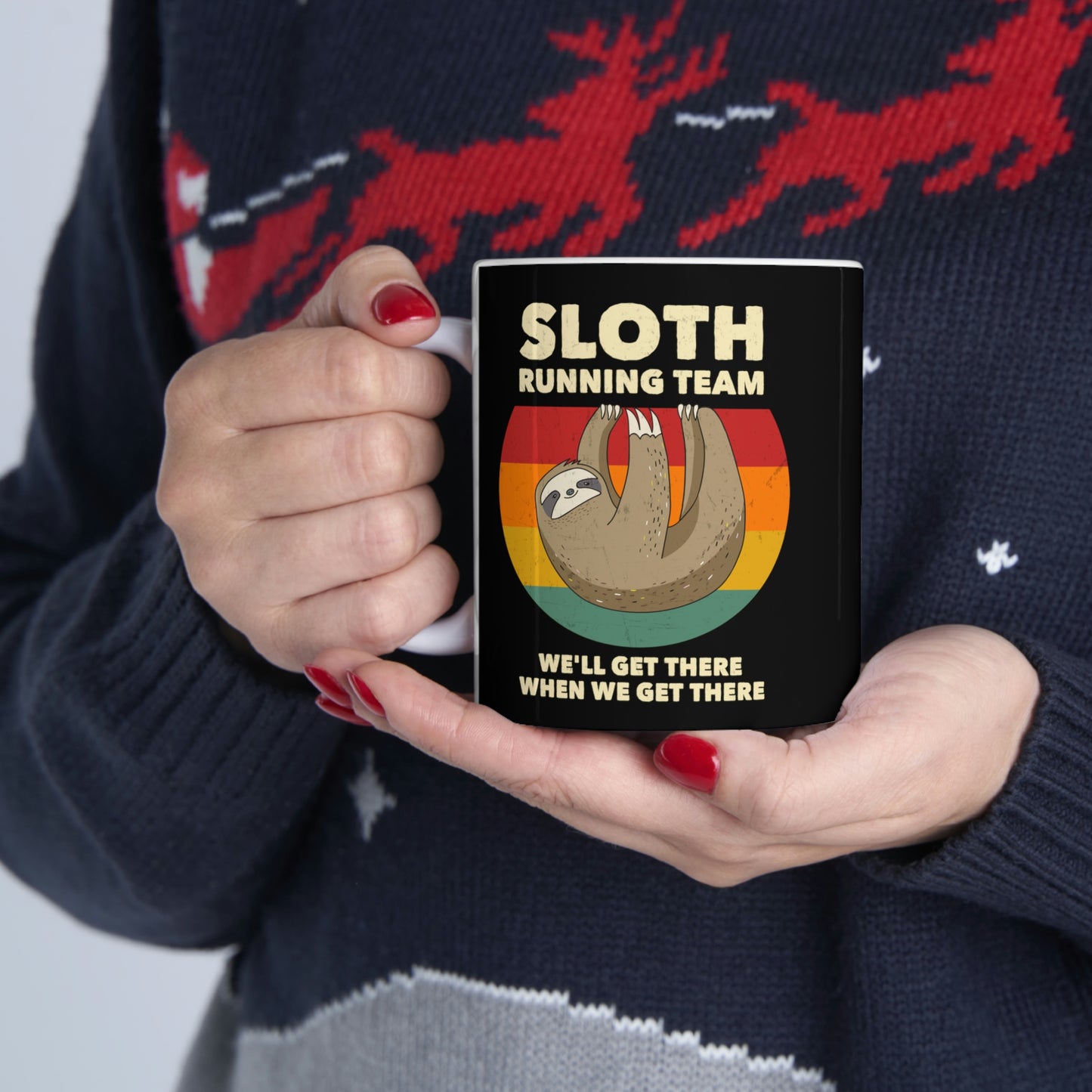 "Sloth Running Team" Coffee Mug - Weave Got Gifts - Unique Gifts You Won’t Find Anywhere Else!