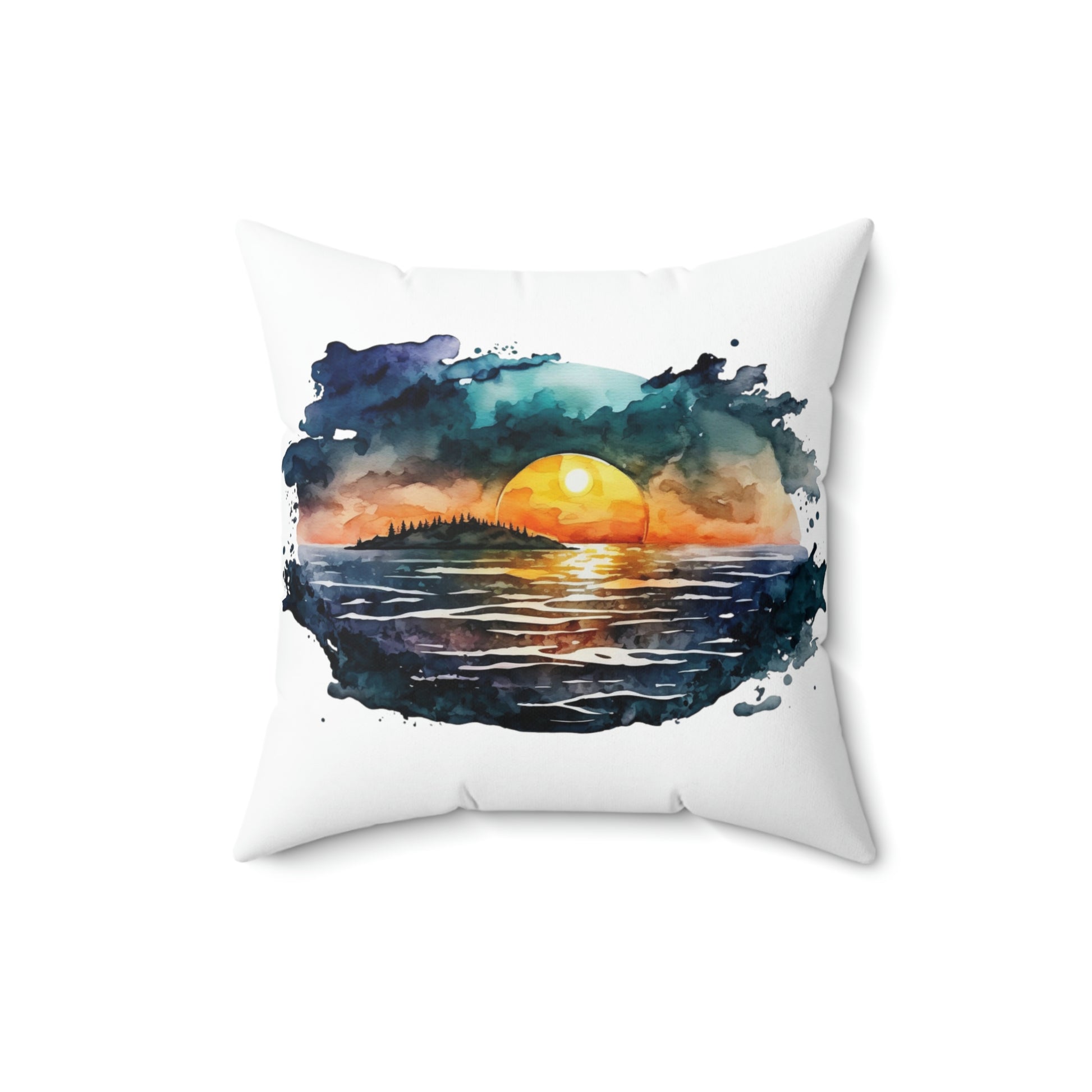 "Sunset At The Lake" Throw Pillow - Weave Got Gifts - Unique Gifts You Won’t Find Anywhere Else!