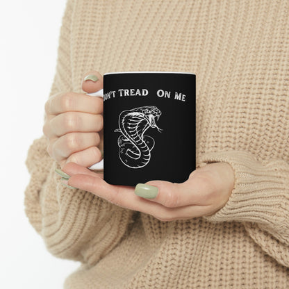 "Don't Tread On Me" Black & White Coffee Mug - Weave Got Gifts - Unique Gifts You Won’t Find Anywhere Else!