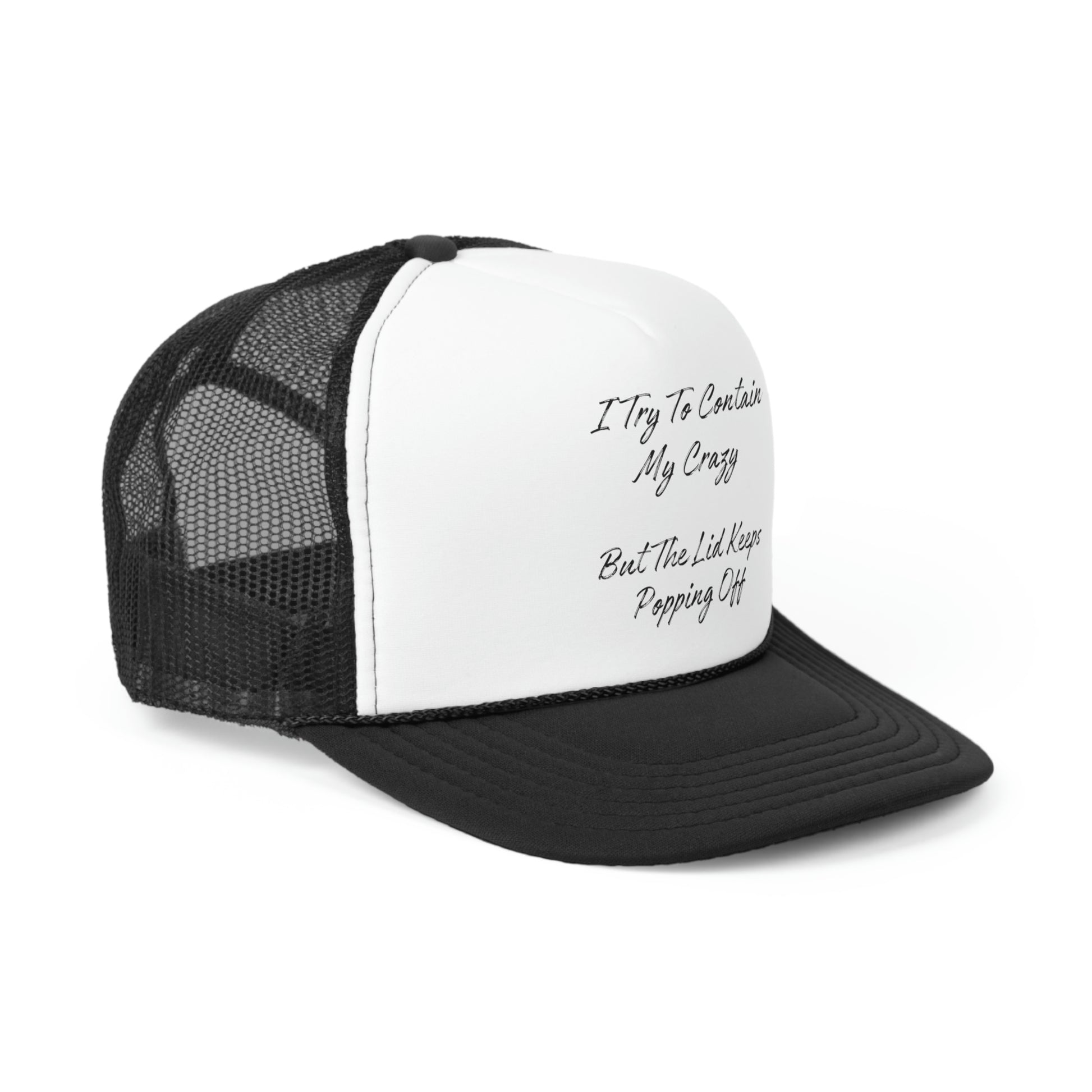 "I Try To Contain My Crazy" Trucker Caps - Weave Got Gifts - Unique Gifts You Won’t Find Anywhere Else!