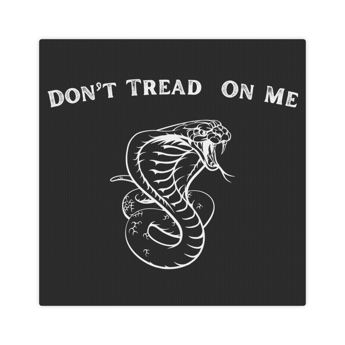 "Don't Tread On Me" Black & White Wall Art - Weave Got Gifts - Unique Gifts You Won’t Find Anywhere Else!