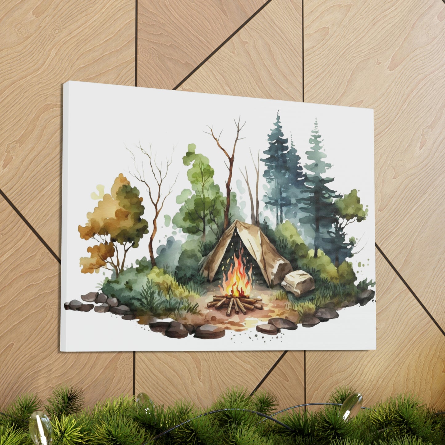 "Camping In The Woods" Wall Art - Weave Got Gifts - Unique Gifts You Won’t Find Anywhere Else!