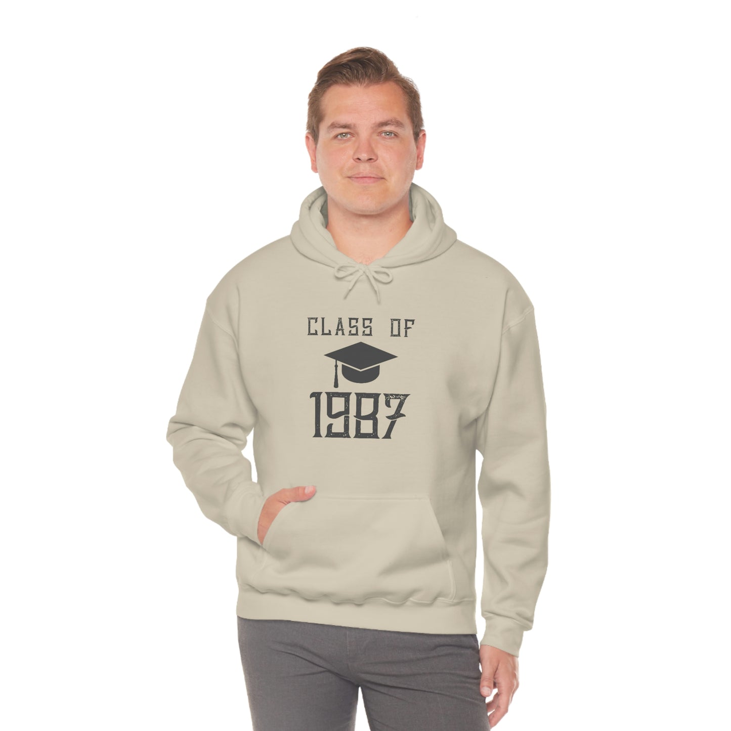 Classic graduation hoodie for Class of 1987
