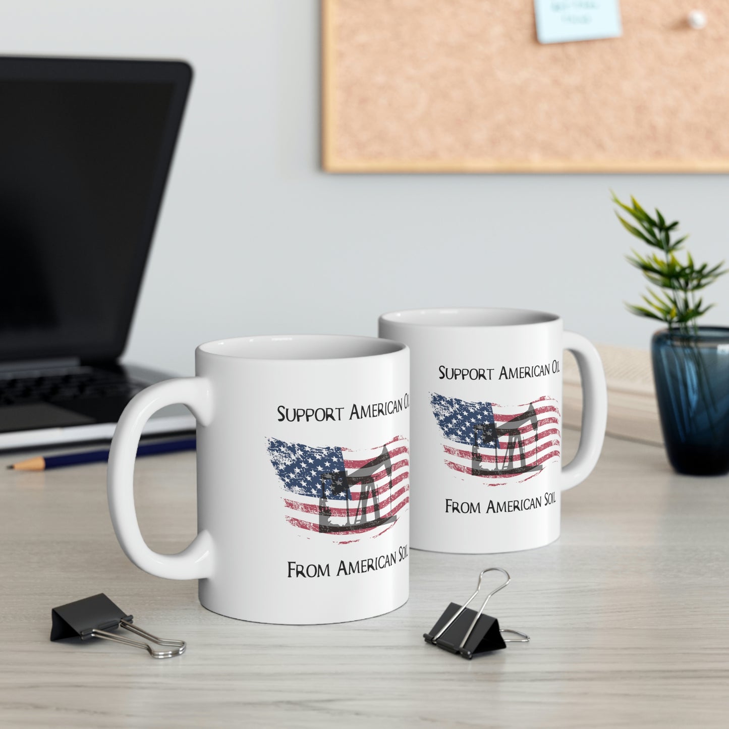 "Support American Oil" Coffee Mug - Weave Got Gifts - Unique Gifts You Won’t Find Anywhere Else!