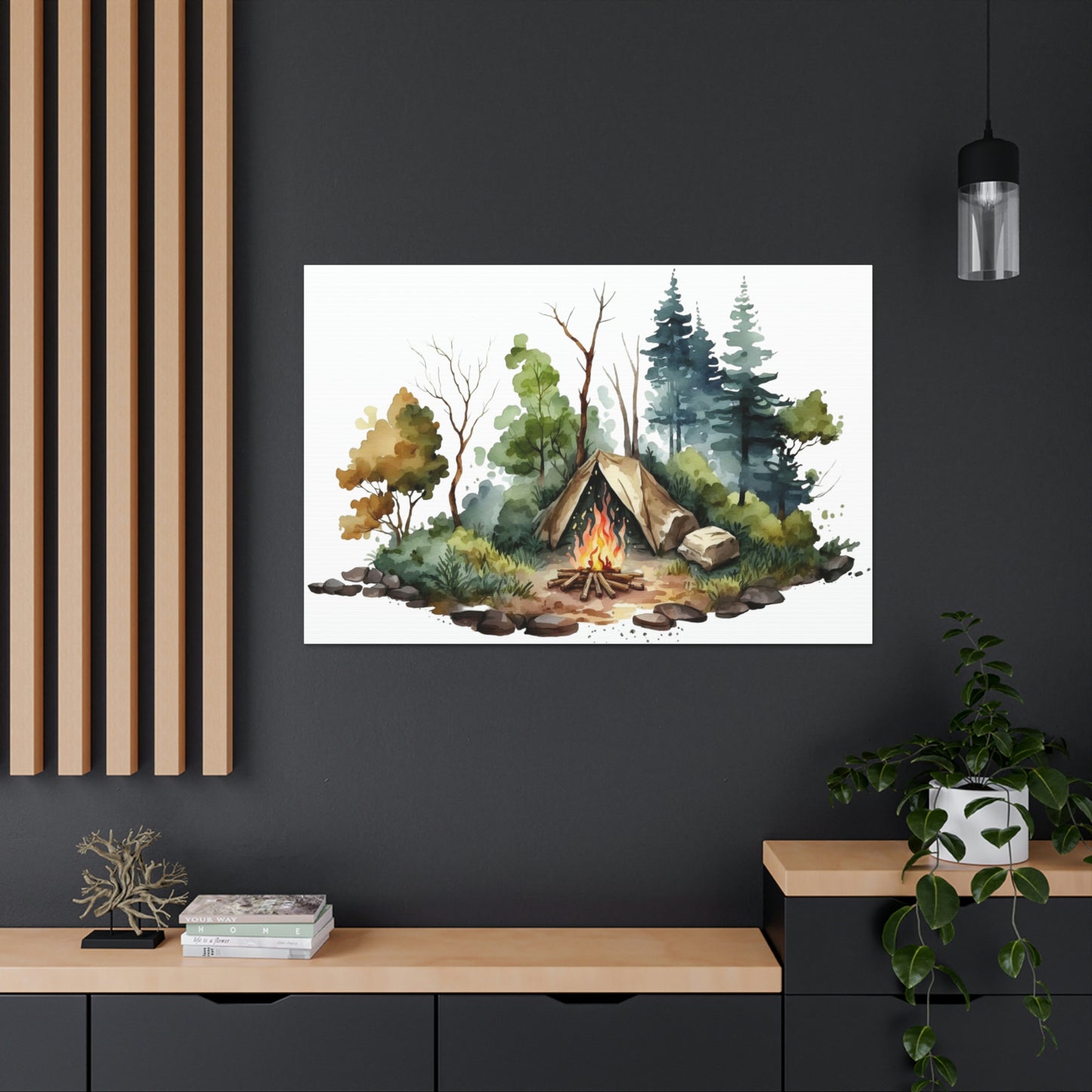 "Camping In The Woods" Wall Art - Weave Got Gifts - Unique Gifts You Won’t Find Anywhere Else!