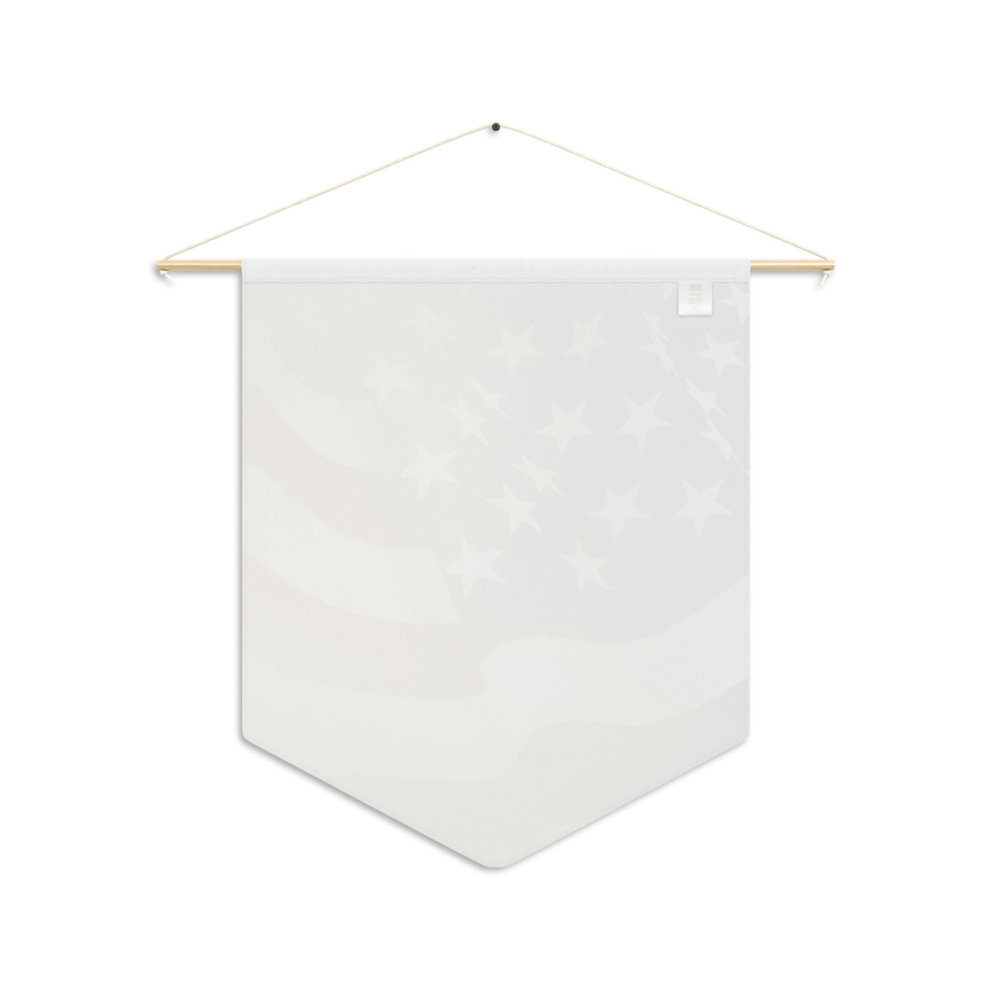 Patriotic American flag pennant with faded look
