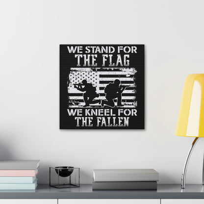 "We Stand, We Kneel" Flag Canvas Wall Art - Weave Got Gifts - Unique Gifts You Won’t Find Anywhere Else!