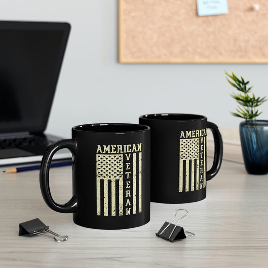 "American Veteran" Black Mug - Weave Got Gifts - Unique Gifts You Won’t Find Anywhere Else!