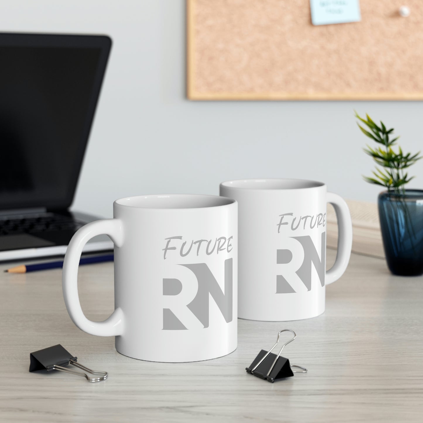 Ceramic Future RN mug for graduation gift
