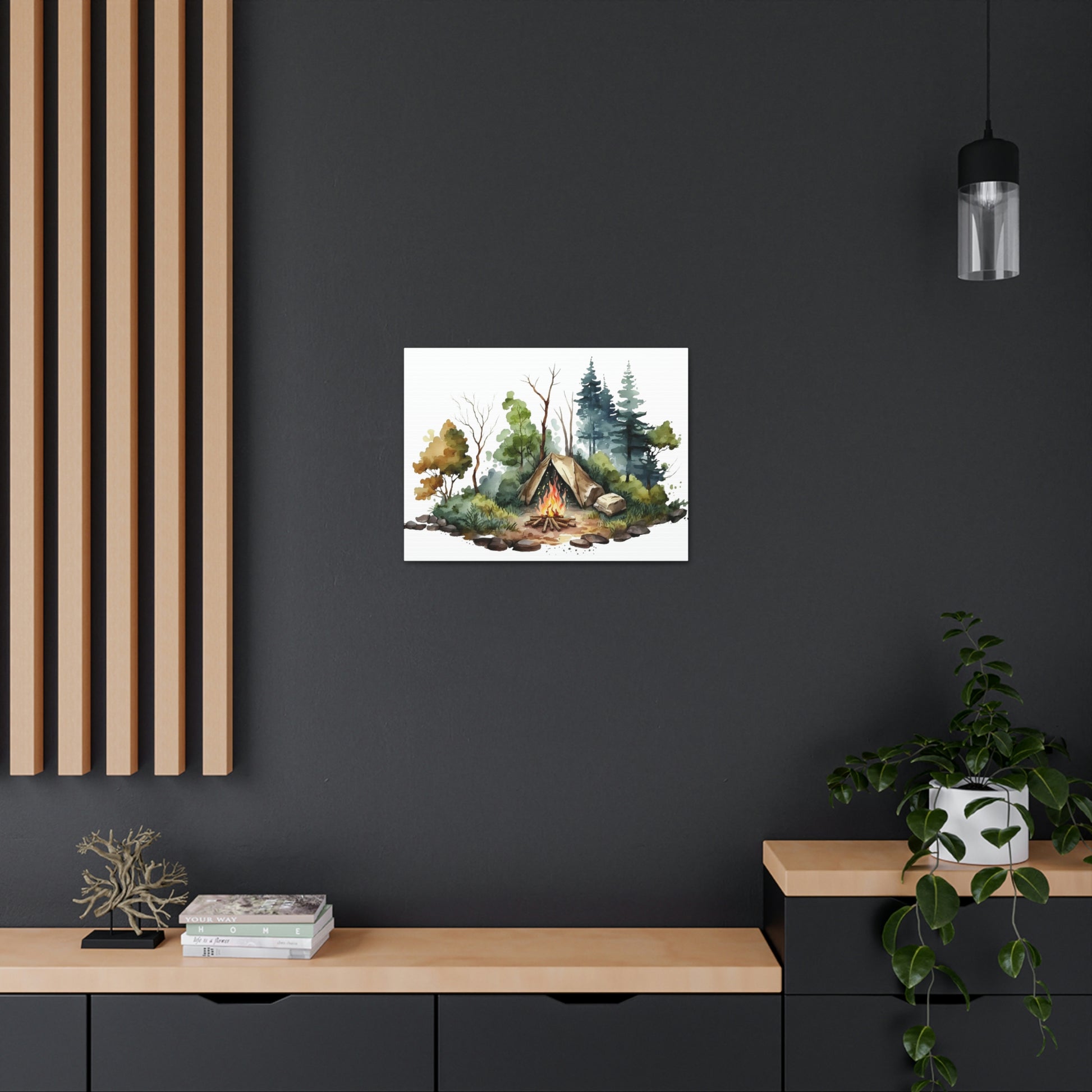 "Camping In The Woods" Wall Art - Weave Got Gifts - Unique Gifts You Won’t Find Anywhere Else!