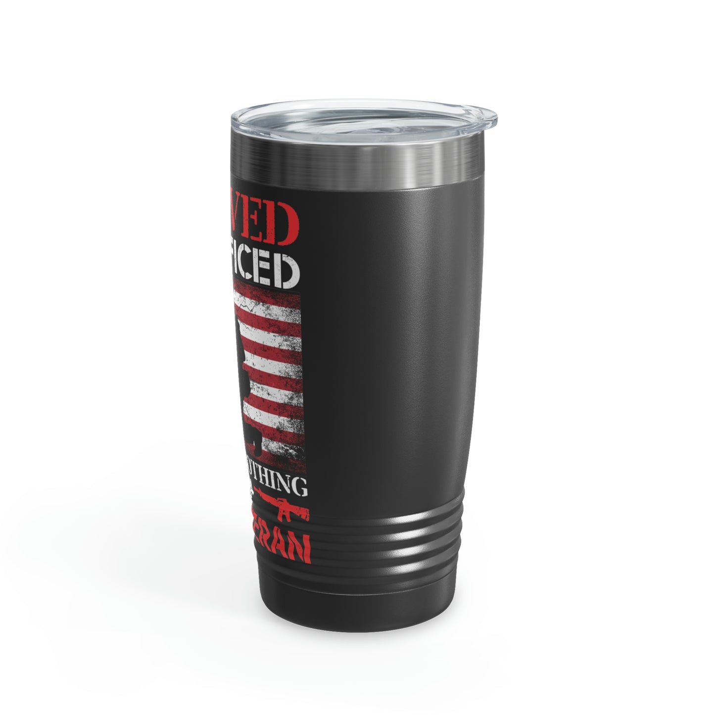 "I Served, I Sacrificed American Veteran" Tumbler, 20oz - Weave Got Gifts - Unique Gifts You Won’t Find Anywhere Else!