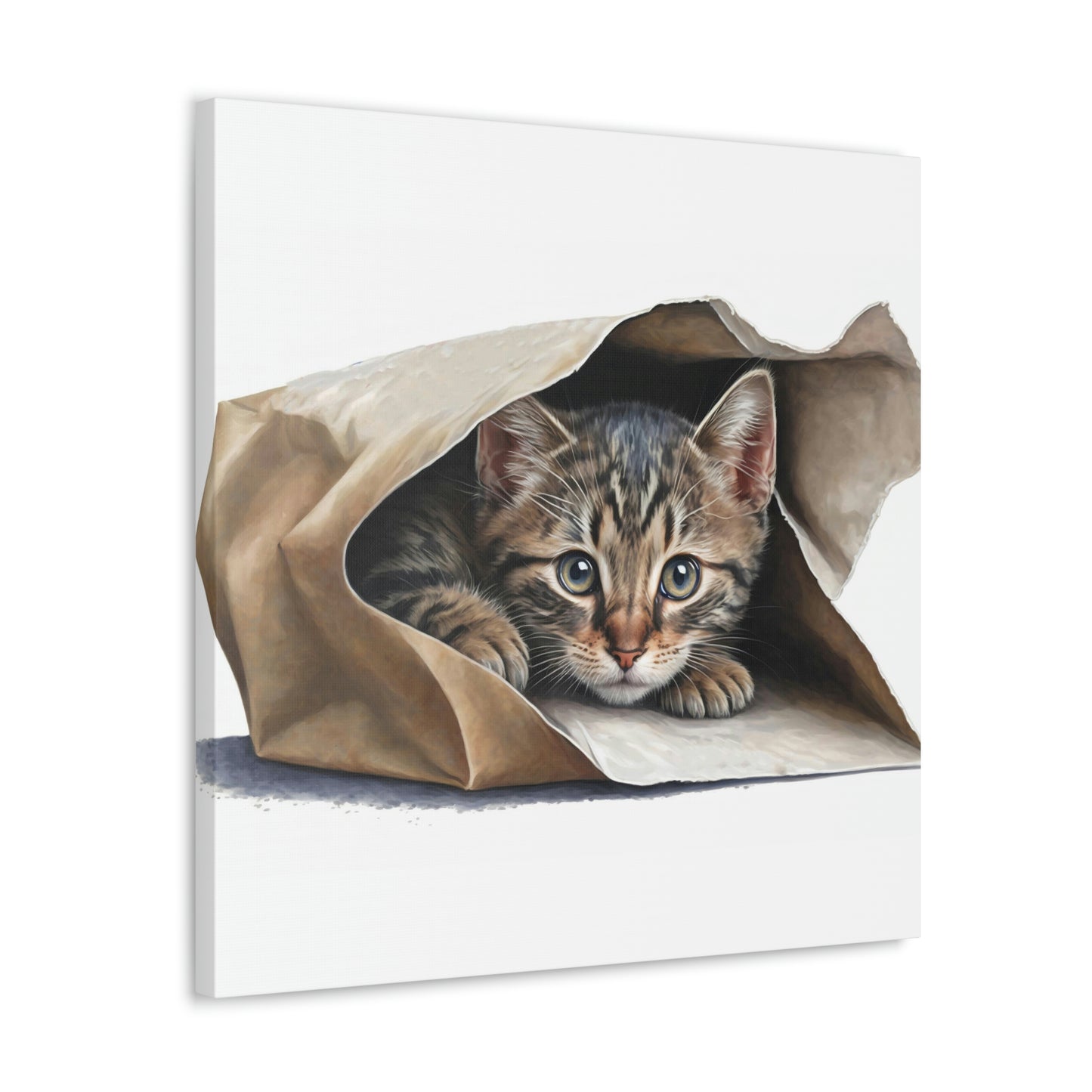 "Cute Kitten Hiding" Wall Art - Weave Got Gifts - Unique Gifts You Won’t Find Anywhere Else!