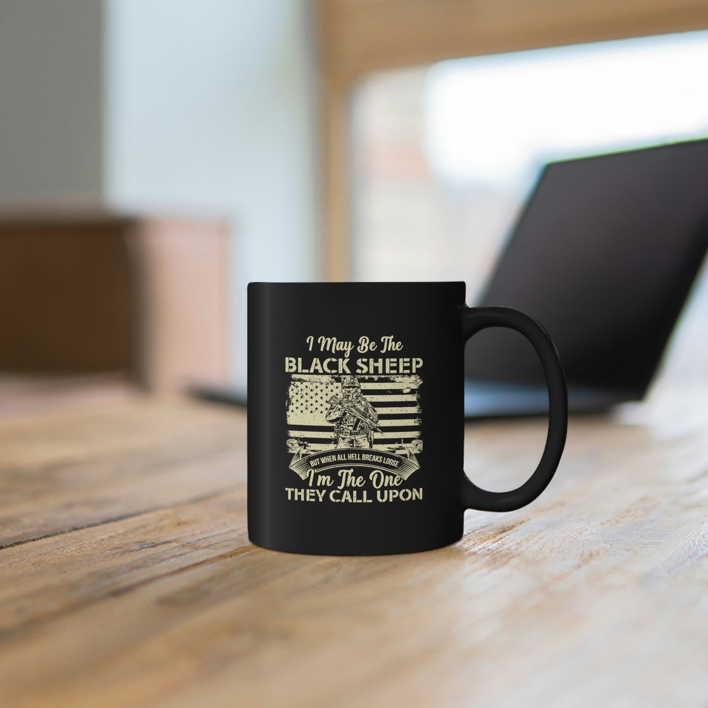 "Black Sheep Soldier" Coffee Mug - Weave Got Gifts - Unique Gifts You Won’t Find Anywhere Else!