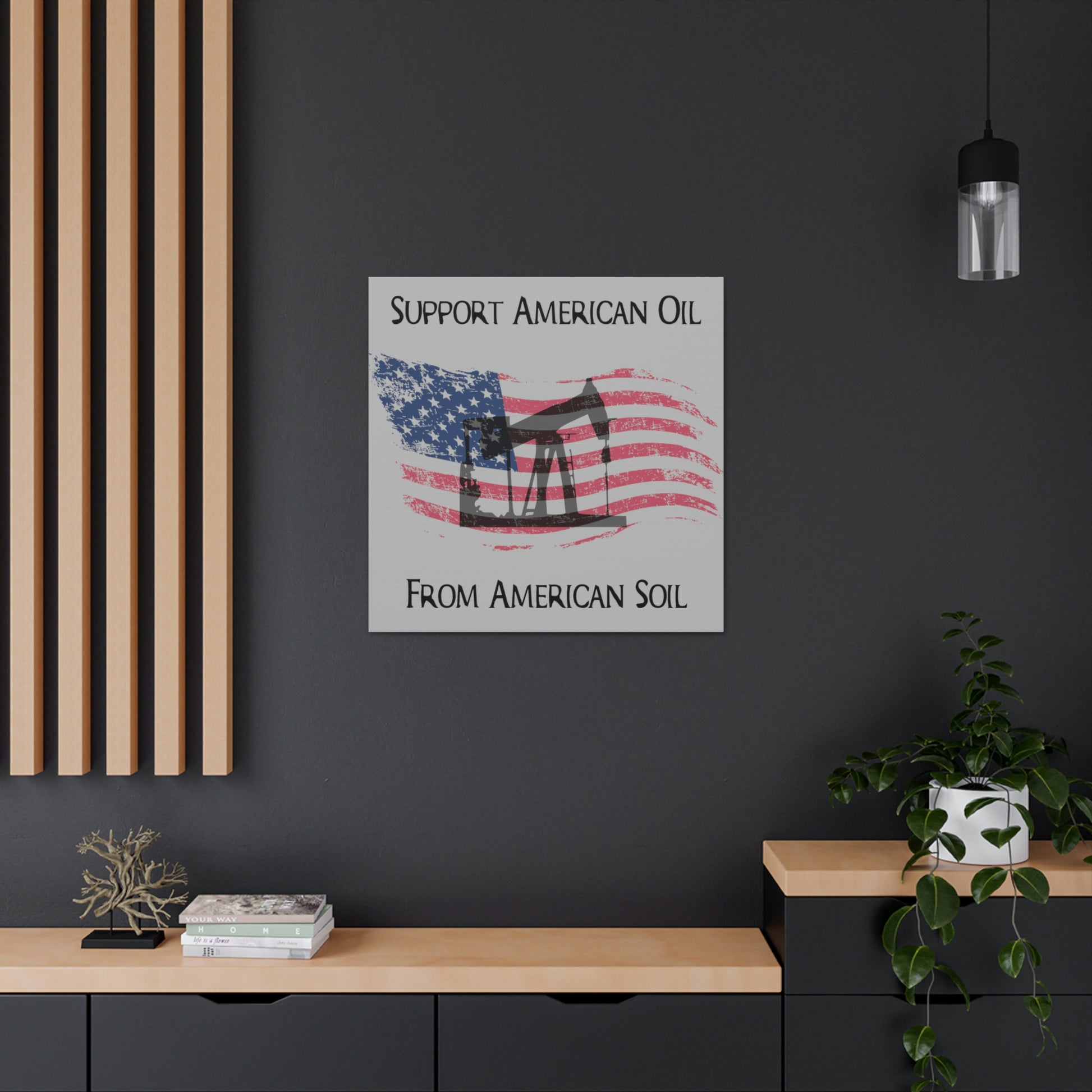 “American Oil, American Soil” Canvas Wall Art - Weave Got Gifts - Unique Gifts You Won’t Find Anywhere Else!