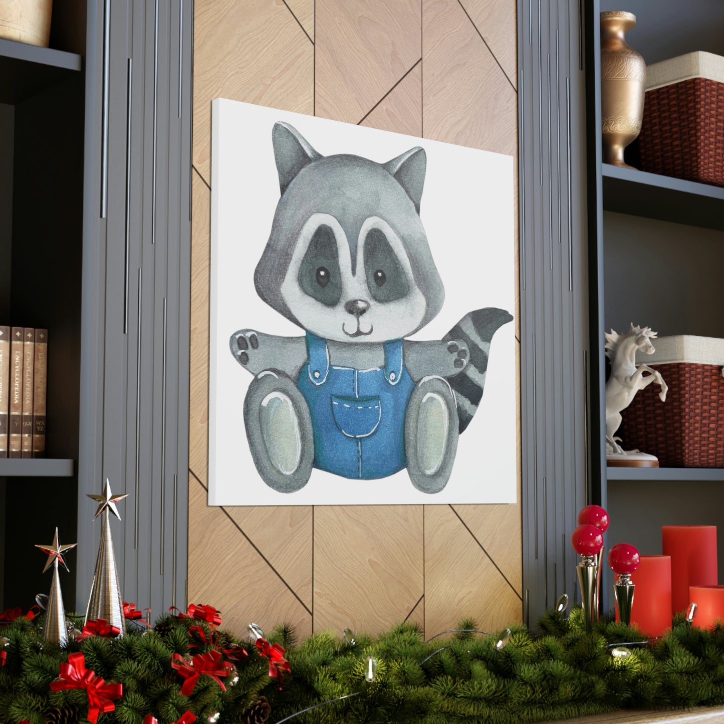 "Blue Boy Raccoon" Wall Art - Weave Got Gifts - Unique Gifts You Won’t Find Anywhere Else!