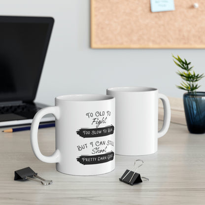 Quirky coffee mug for hunters and sharpshooters
