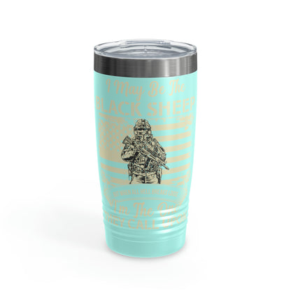 "Black Sheep American Soldier" Ringneck Tumbler, 20oz - Weave Got Gifts - Unique Gifts You Won’t Find Anywhere Else!